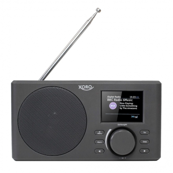 XORO DAB 150 IR WLAN-Internetradio mit eingebautem 2200 mAh Akku und Spotify Connect