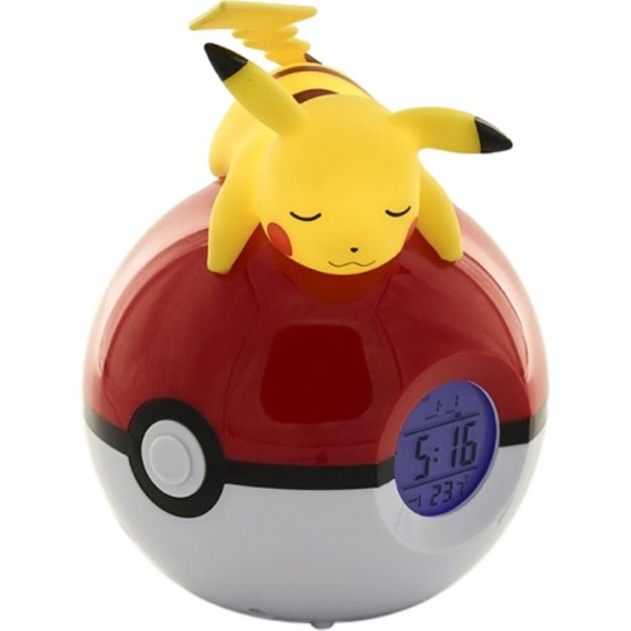 Pikachu Pokeball Wecker FM LED Lampe