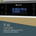 auna KR-140 Bluetooth-Küchenradio - Unterbau-Radio, DAB+/UKW Küchenradio, Freisprechfunktion, DAB+/FM, LED-Arbeitsflächen-Beleuc