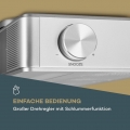 auna KR-140 Bluetooth-Küchenradio - Unterbau-Radio, DAB+/UKW Küchenradio, Freisprechfunktion, DAB+/FM, LED-Arbeitsflächen-Beleuc