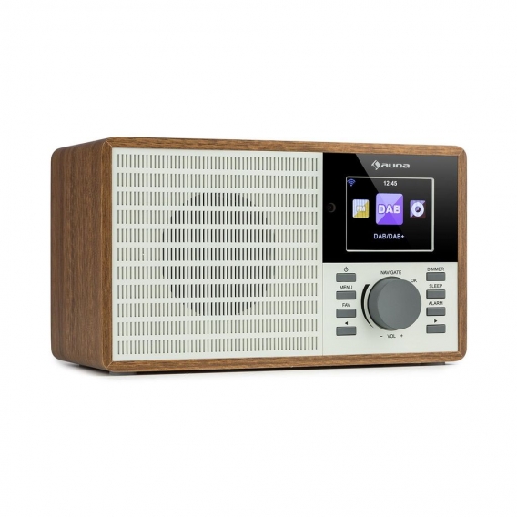 auna IR-160 SE Internetradio  ,  DAB+ & UKW Radio  ,  Mediaplayer: Spotify Connect / BT / USB / UPnP / DLNA  ,  2,8" HCC Display