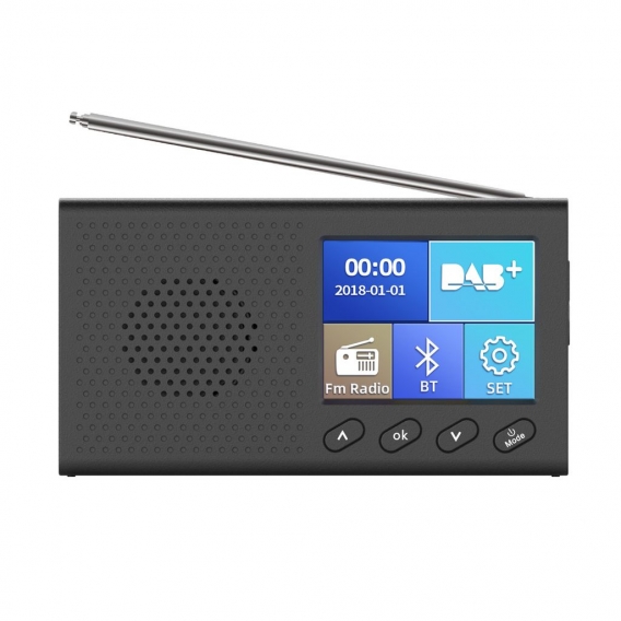 2.4" Tragbares Digitalradio Radio DAB + FM bluetooth5.0 Musik Player LCD Display