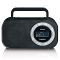 Lenco PR2700 - Tragbares FM-Radio mit RDS-Funktion - LCD-Display - USB-Eingang - Uhr-/Alarmfunktion - Kopfhöreranschluss - Schwa