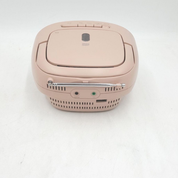 Reflexion RCR2260 weiß-pink / Boombox mit Radio, Kassette, CD und AUX-IN