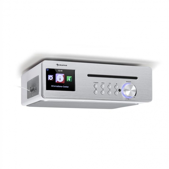 Silverstar Chef Küchenradio 20W max. CD BT USB Internet/DAB+/UKW weiß