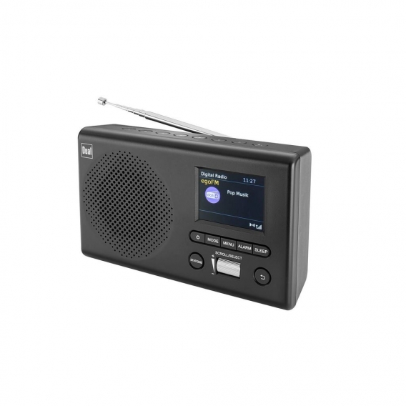 Dual MCR 4 Tischradio mit TFT-Farbdisplay DAB+ UKW AUX Digitalradio schwarz