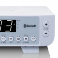 Lenco KCR-100WH - FM-Küchenradio mit Bluetooth, LED-Beleuchtung und Timer - Weiß