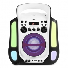 More about auna Kara Illumina Karaoke Anlage Set Karaoke Player (2 x Mikrofon, CD+G-Player, Top-Loading, MP3-fähiger USB-Port, Echo-Effekt,