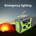 AM/FM & NOAA Notrufradio Handkurbelradio mit Taschenlampe für SOS Notruf Tragbare Solarradios Selbstbetriebenes AM/FM Radio mit 