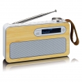 Lenco PDR-040 tragbares DAB+ Radio - Bluetooth 5.0 - PLL FM - 5 Speichertasten - Uhr und Weckfunktion - 3 Watt RMS - 2000mAh Akk