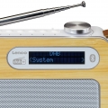 Lenco PDR-040 tragbares DAB+ Radio - Bluetooth 5.0 - PLL FM - 5 Speichertasten - Uhr und Weckfunktion - 3 Watt RMS - 2000mAh Akk