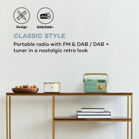 More about auna Buddy DAB Radio - mobiles DAB+ Radio mit 1Ah-Akku, Bluetooth Radio mit DAB/DAB+/UKW Empfänger, nostalgischer Retro-Look, We