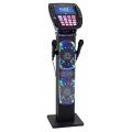 auna KaraBig - Karaoke Anlage, Karaoke Player, Karaoke Set, Turmlautsprecher, Bluetooth, 2 x Mikrofon, CD+G-Player, USB-Port, Au