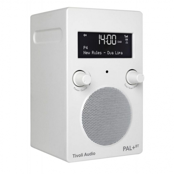 Tivoli Audio PAL+ BT digitales Radio mit Akku (FM/DAB+/AUX/Bluetooth) white weiß