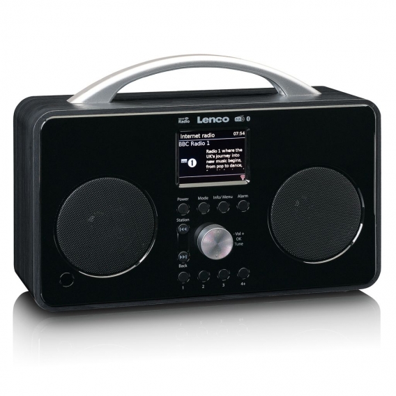 Lenco PIR-645BK - Internet / DAB+ FM Radio mit Bluetooth - Schwarz