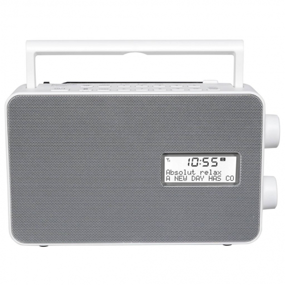 Panasonic RF-D30BTEG - DAB+ Radio - Tragbar - Digital - FM - Weiß - Grau - Weiß - Einfarbig