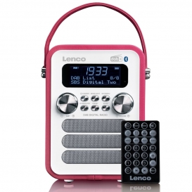 More about Lenco PDR-051PKWH - Tragbares DAB+ FM-Radio mit Bluetooth und AUX-Eingang, aufladbarer Batterie - Pink