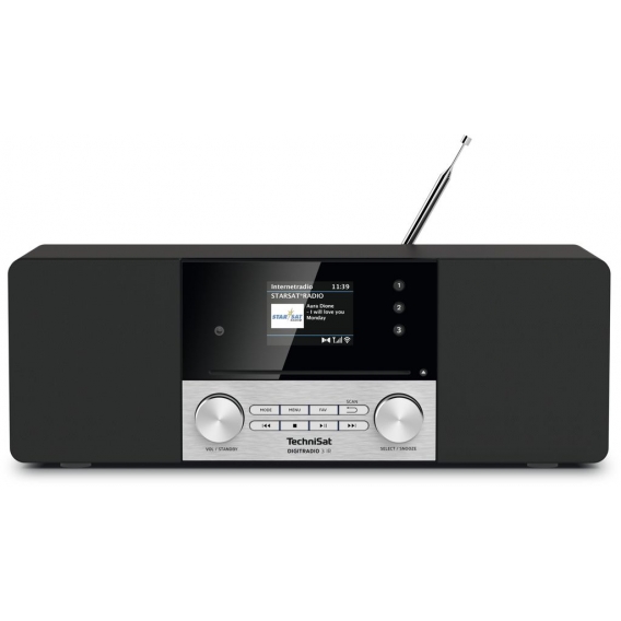 TechniSat DigitRadio 3 IR Internetradio DAB+ Bluetooth USB Display schwarz