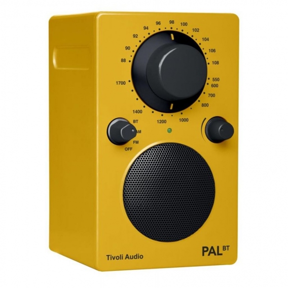 Tivoli Audio PAL BT portables Radio mit Akku (AM/FM/AUX/Bluetooth) yellow gelb