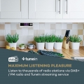 auna Intelligence DAB+ Küchenradio  , DAB+/FM Radio , Alexa Voice Service , SmartDevice: VoiceControl via Alexa , AppControl für