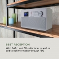 auna Nestor DAB+ Radio , bedienerfreundliches DAB+/FM Digitalradio für jedermann , 2,4" TFT-Farbdisplay mit großer und lesbarer 