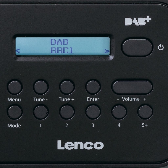 Lenco PDR-015BK - Tragbares DAB+/FM-Radio - Schwarz