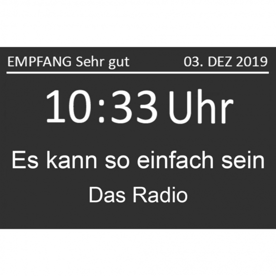 Hama DR1000DE Heimradio schwarz Digitalradio UKW/DAB/DAB+/4 Zoll-TFT-Display