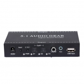 More about NK-A6L 5.1 Audio Gear Digital Sound Decoder Audio Converter 3,5-mm-Audioausgang Unterstuetzung fuer Dolby Digital AC-3 DTS EU-St