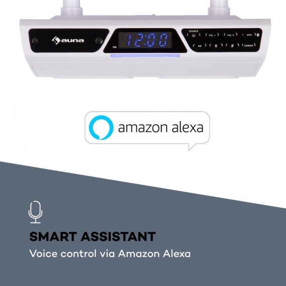 auna Intelligence Radio mit Alexa Bluetooth WLAN Freisprecheinrichtung , BT-Version 4.1 , BT-Reichweite: bis ca. 10 m , Frequenz