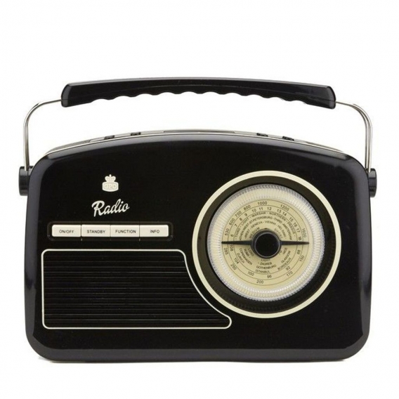 GPO Rydell Retro Radio Schwarz