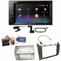 Pioneer AVH-A240DAB Digitalradio Bluetooth Einbauset für Mercedes C-Klasse W203 CLC CL203 S203