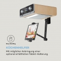 auna Connect Soundchef MKII Küchen-Unterbauradio, Bluetooth Freisprech-Einrichtung, Ambientelicht, 2,4" TFT-Farbdisplay, WiFi, S