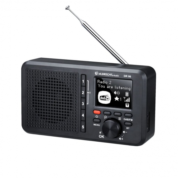 Albrecht Radio Dab+ Dr86 Black