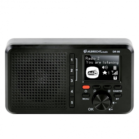 Albrecht Radio Dab+ Dr86 Black