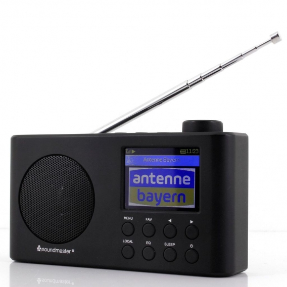 Soundmaster IR6500SW Internetradio mit WiFi, DAB+, BT, Akku in schwarz