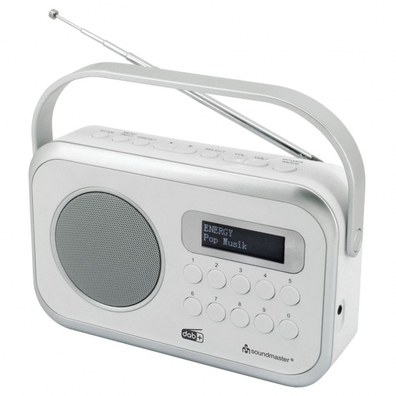 soundmaster DAB270WE Digitalradio DAB+/UKW-RDS weiss Einschlaf-/Schlummerfunktion