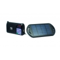 POWERplus Crow Solar USB aufladbares FM Scan Radio mit USB/SD MP3 Funktion Taschenlamp und Zeitfunktion