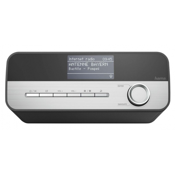 Hama IR50 Internetradio Wifi Stereo 3,5-mm-Klinkenkupplung Anthrazitgrau