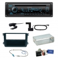 Kenwood KDC-BT950DAB Bluetooth DAB Einbauset für Beetle Jetta Sharan Tiguan T5