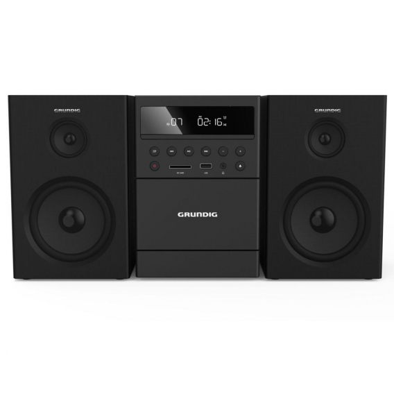 GRUNDIG MS 300 - Design Micro System, Kassette, FM-Tuner, MP3-Wiedergabe, USB, SD-Karte, Bluetooth, GHF1050