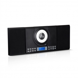 More about auna Wallie Microsystem  ,  CD-Player  ,  Bluetooth  ,  2x 10W RMS Stereo-Lautsprecher  ,  USB-Port  ,  UKW-Tuner  ,  AUX- Kopfh