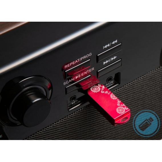 Technaxx TX-137 Mikroanlage mit DAB+, Bluetooth, Plattenspieler