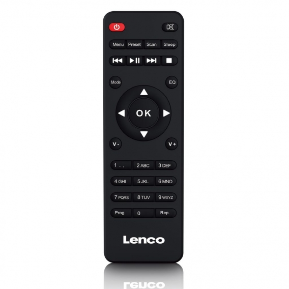 Lenco MC-250BK - Micro-Set mit Smart Radio, CD-/USB-Player, Internet, DAB+, Bluetooth - Schwarz