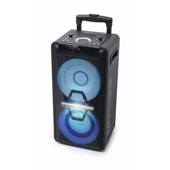 muse M-1920DJ Party Box Lautsprecher Speaker CD USB MikroLED Akku 300W