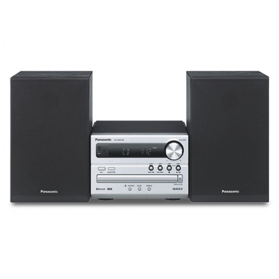 Panasonic SC PM 250 Micro Hifianlage mit Bluetooth silber schwarz