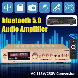 More about MECO 2000W HiFi bluetooth 5.0 Verstärker Digital Power Audio Amplifier mit FM Radio mit Fernbedienung Gold