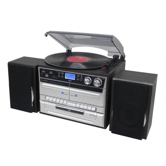 soundmaster stereo HiFi-Musikcenter (schwarz-silber)