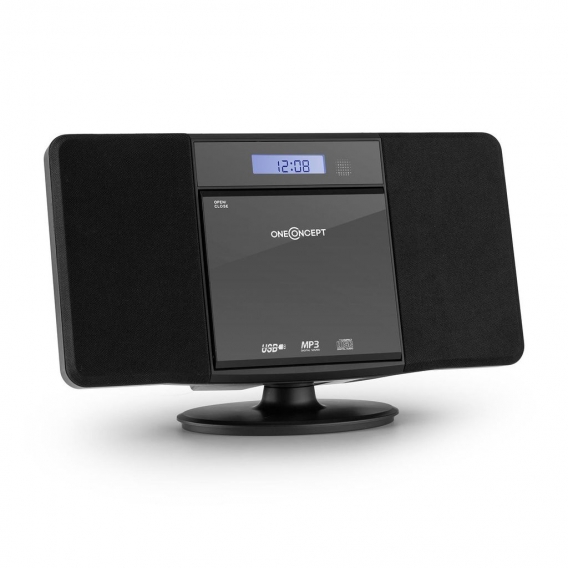 oneConcept V-13-BT - Stereoanlage, Kompaktanlage, Microanlage, Bluetooth, LCD-Display, Ordnernavigation, AUX-IN, UKW-Radiotuner,