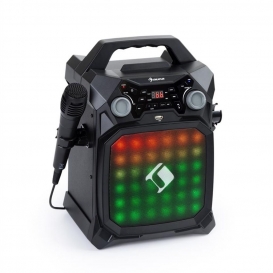 More about auna Rockstage LightShow Karaokeanlage , Bluetooth-Funktion , USB: Wiedergabe und Aufnahme , Multicolor-Lichtshow mit Equalizer 