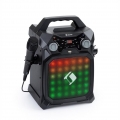 auna Rockstage LightShow Karaokeanlage , Bluetooth-Funktion , USB: Wiedergabe und Aufnahme , Multicolor-Lichtshow mit Equalizer 